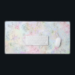 faux pastel chunky glitter desk mat<br><div class="desc">chunky glitter design desk mat</div>
