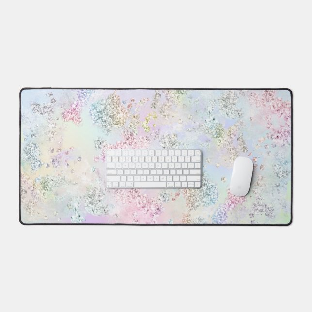 faux pastel chunky glitter desk mat (Keyboard & Mouse)