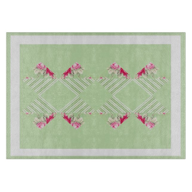 Faux Patchwork Glass Cutting Boards (Front)