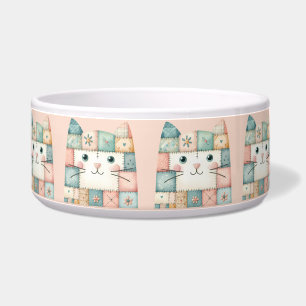 Faux Patchwork Pastel Kitty Cottage