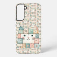 Faux Patchwork Pastel Kitty Cottage