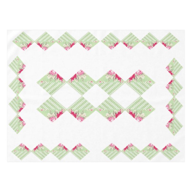 Faux Patchwork Tablecloth (Front (Horizontal))