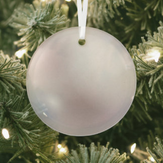 faux pearl printed glass hanging ornament