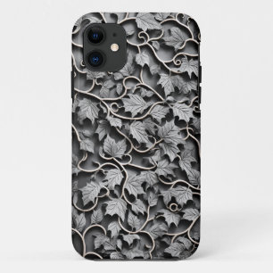 Faux Pewter Grey 3D Carved iPhone 11 Case