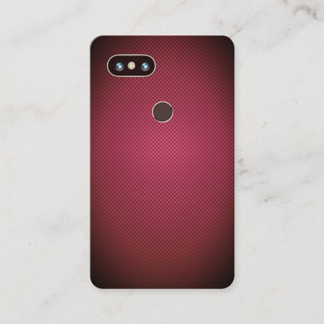 Faux Phone Cover & Instagram Style Business Card (Front)