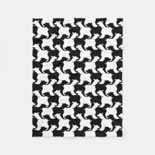 Faux pied-de-poule with Dogs fashion Blanket 2