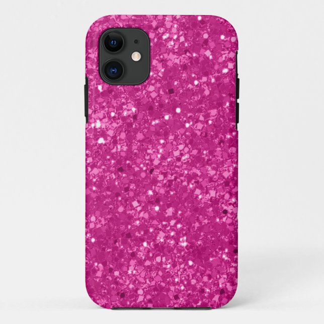 Faux Pink Glitter Case-Mate iPhone Case (Back)