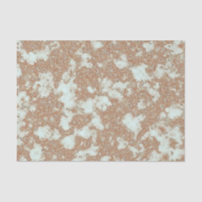 Faux Pompeii Marble Almond Cream Mint Green Tissue Paper (Front)