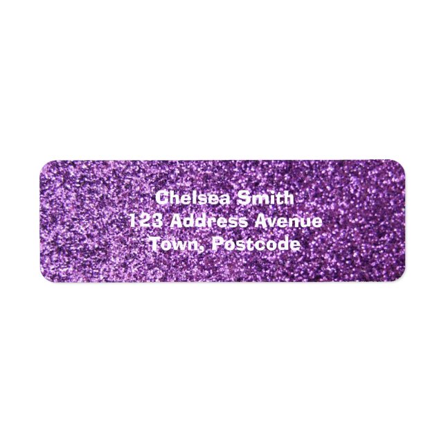 Faux Purple Glitter (Front)