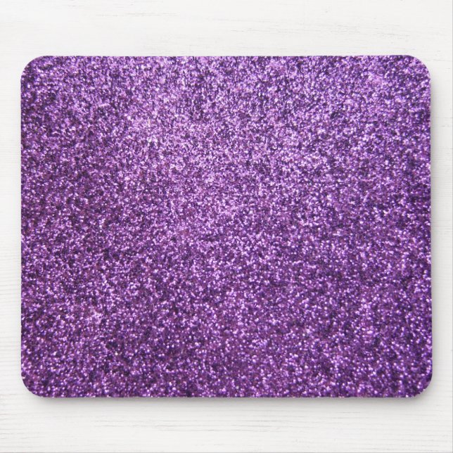 Faux Purple Glitter Mouse Mat (Front)