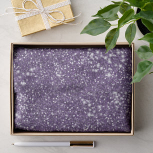 Faux Purple Glitter Texture Look - Printed Image - Tissue Paper