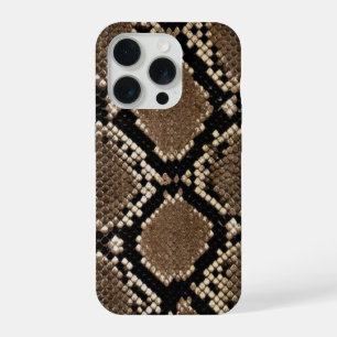 Faux Python Snake Skin iPhone 15 Pro Case