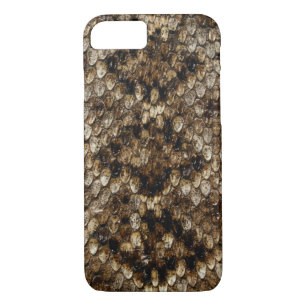 Faux Rattlesnake Snakeskin iPhone 8/7 Case