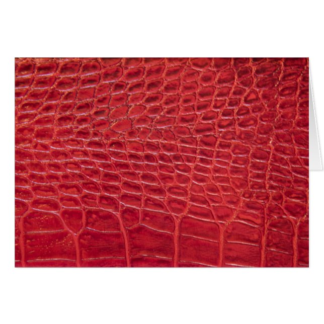 Faux red alligator leather (Front Horizontal)