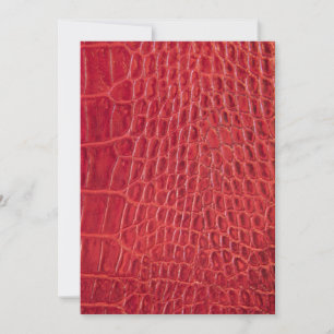 Faux red alligator leather