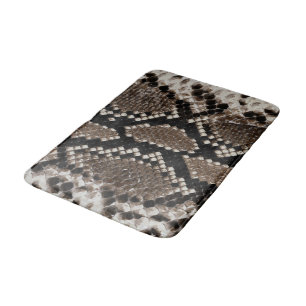 Faux Reticulated Python Bathroom Mat