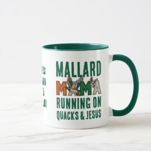 Faux Rhinestone MALLARD MAMA Mug