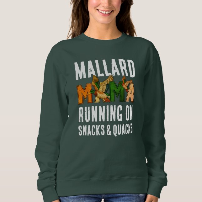 Faux Rhinestone MALLARD MAMA Sweatshirt (Front)