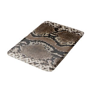 Faux Rock Python Snake Skin Bath Mat