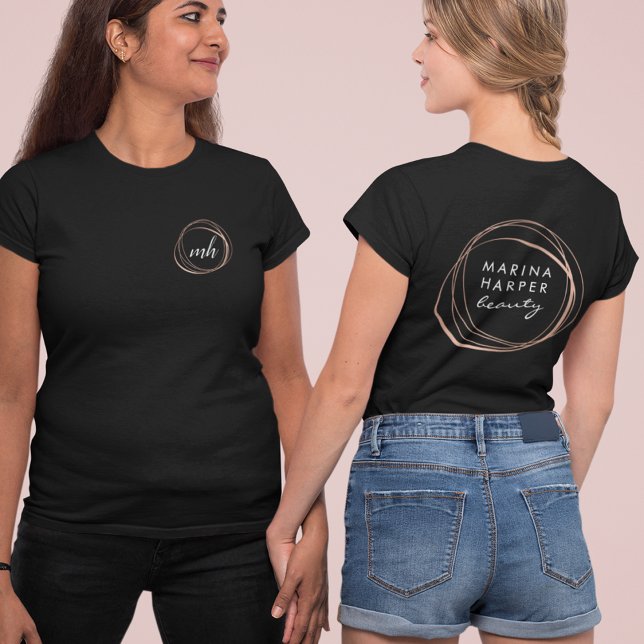 Faux Rose Gold Abstract Logo T-Shirt (Creator Uploaded)