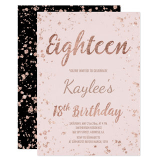 18 birthday invitation