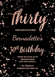30th birthday invitations zazzle uk