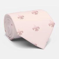Faux Rose Gold Fleur de lis DIY Blush Pink