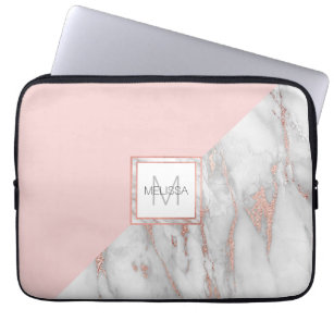 marble effect laptop case