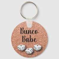 Faux Rose Gold Glitter Bunco Babe