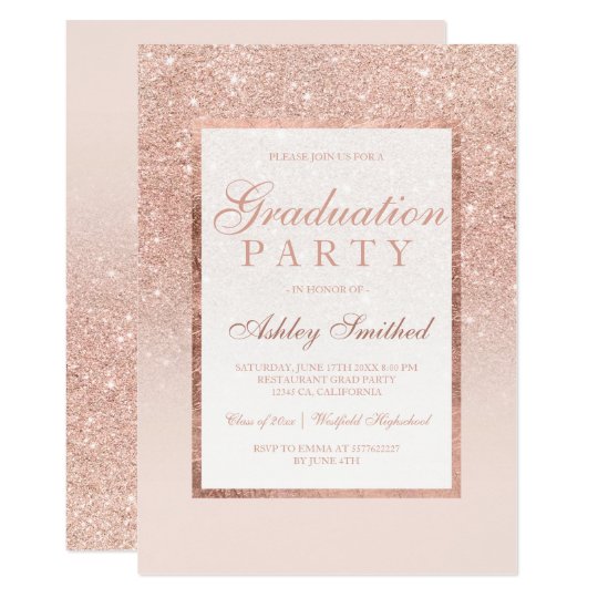 Rose Gold Invitations 1