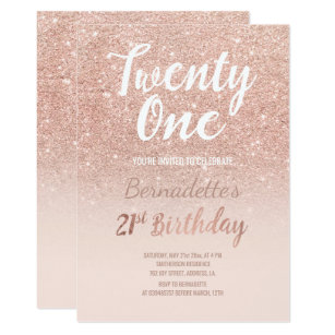 rose gold invitations announcements zazzle uk