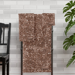 Faux Rose Gold Glitter Towel