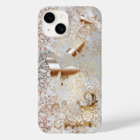 Faux Rose Gold & Silver iPhone 14, Barely There