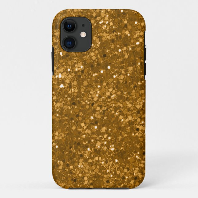 Faux Royal Gold Glitter Case-Mate iPhone Case (Back)
