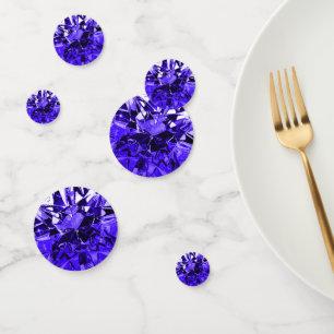 Faux Sapphire Blue Diamond Gemstone Confetti