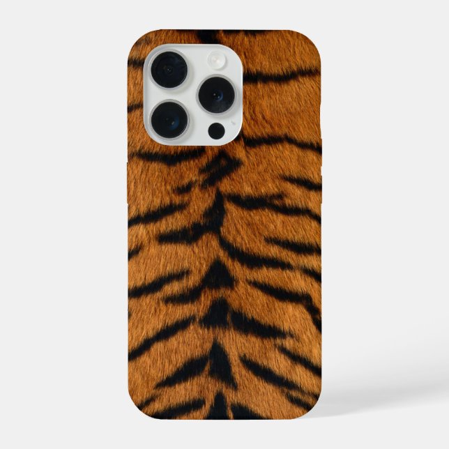 Faux Siberian Tiger Skin iPhone Case (Back)