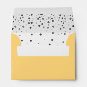 Faux Silver Foil Confetti Elegant Sparkles Envelopes