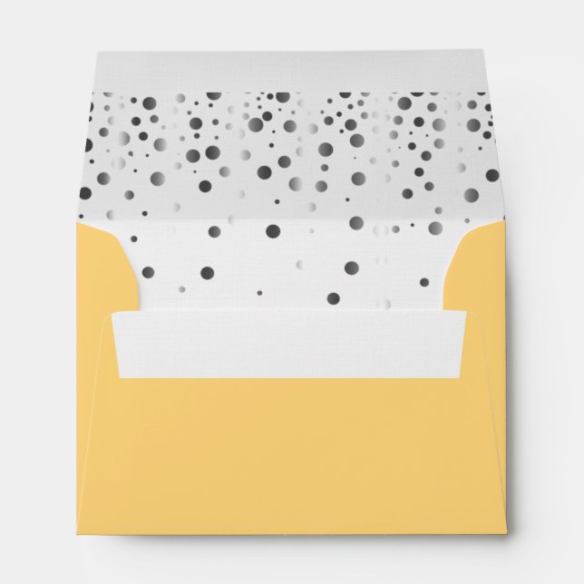 Faux Silver Foil Confetti Elegant Sparkles Envelopes (Back (Bottom))