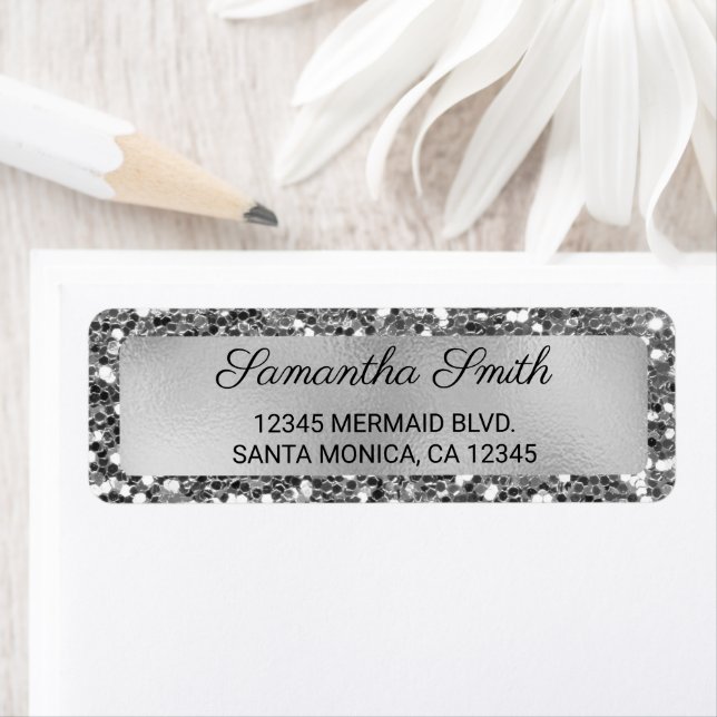 Faux Silver Glitter and Foil (Insitu)