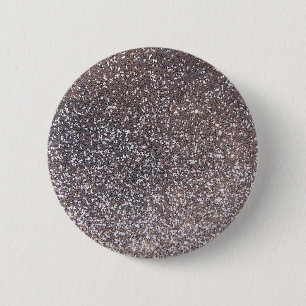 Faux Silver glitter graphic 6 Cm Round Badge