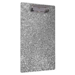 Faux Silver Glitter Photo Clipboard
