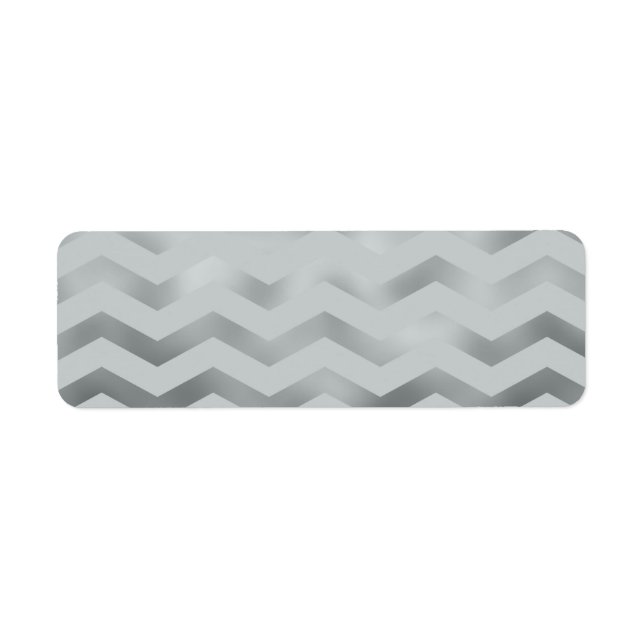 Faux Silver Grey Foil Chevron Zig Zag Texture (Front)
