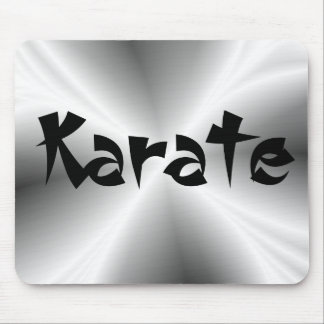 Faux Silver Metallic Karate Mouse Mat