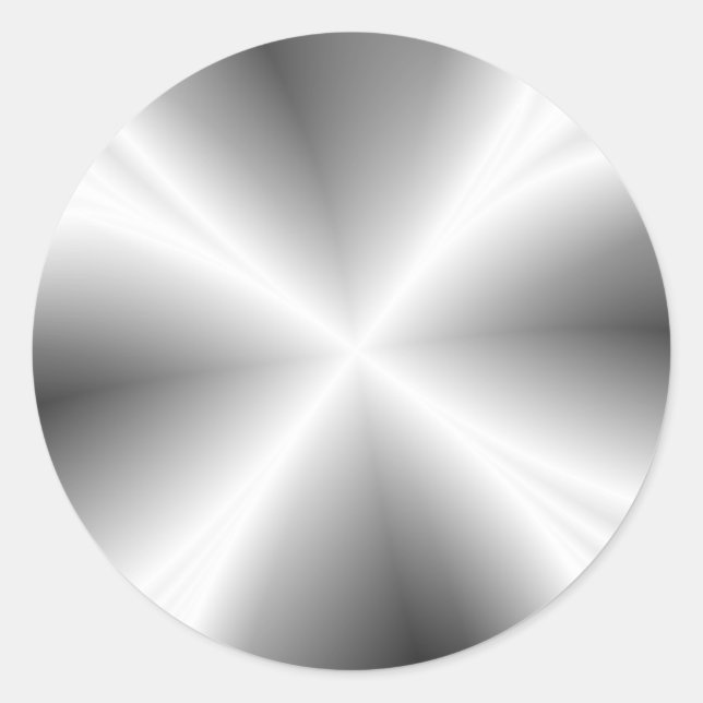 Faux Silver Metallic Sticker (Front)