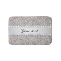 Faux Silver Sequins and Diamonds