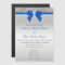 Faux Silver Sequins Diamonds Cobalt Blue Wedding