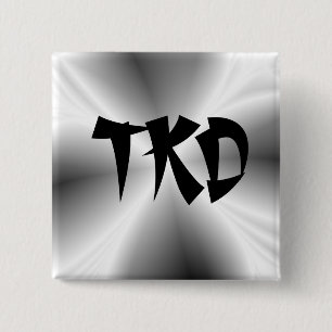 Faux Silver TKD Button