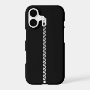 Faux Silver Zipper