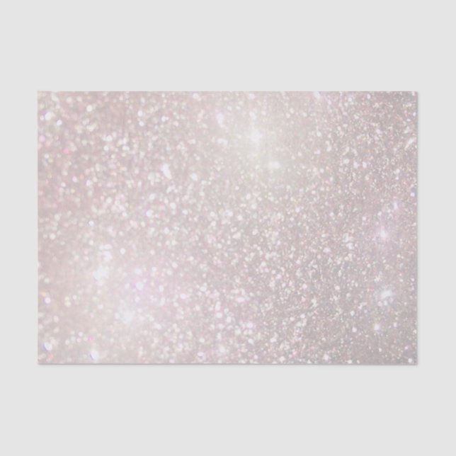 faux simulated champagne glitter tissue paper (Front)