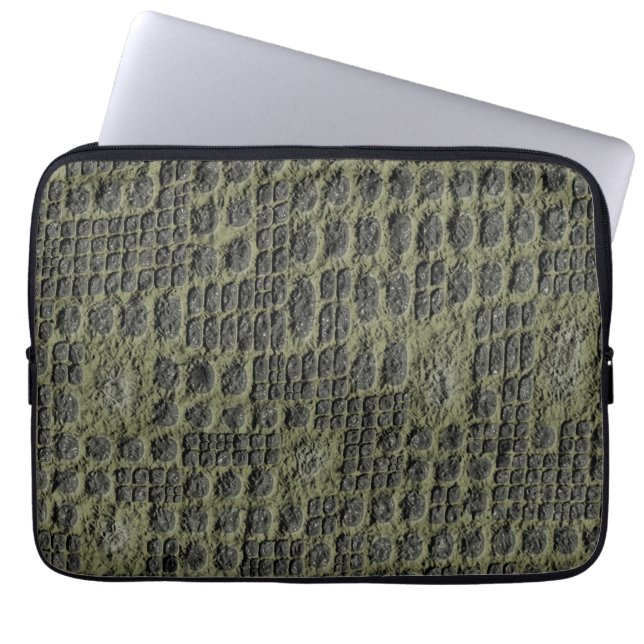 Faux Snake Skin Laptop Sleeve (Front)